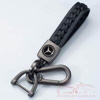 SP บูติกใหม่หนังแกะนุ่มแฟชั่นหนังโลหะโลโก้รถพวงกุญแจ Key Fob สำหรับ Mercedes-Benz