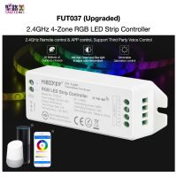 【☊HOT☊】 uylexs Fut037 2.4Ghz Rgb ตัวควบคุมแถบไฟ Led สมาร์ทโฟนแอป/ 2.4Ghz Rf/ Third Voice MBoxer Mi-Light