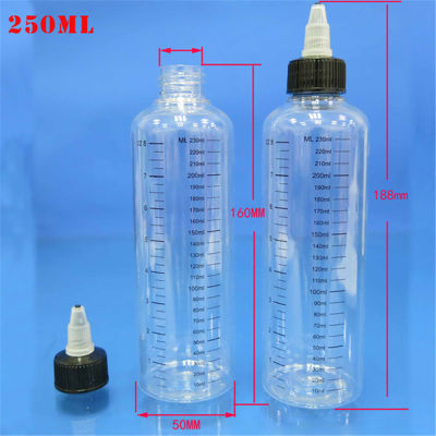 30ml/60ml/100ml/120ml/250ml Liquid Containers Pigment Capacity Twist Ink Cap Tattoo Juice Plastic PET