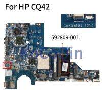 สำหรับ HP G42เมนบอร์ดแล็ปท็อป CQ62 CQ42 G62เต้ารับซีพียู S1 DA0AX2MB6E1 592809-001 592809-501เมนบอร์ดโน้ตบุ๊คทดสอบอย่างเต็มรูปแบบ