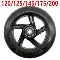 Free shipping scooter wheel black 125mm 120mm 2 pcs/lot bearing abec-7 abec-9