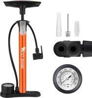 ◘☈► New Bike Air Pump 160 PSIPortable Bike Tire Pumps with Schrader and Presta ValveMini Floor Bicycle Air Pump with Ball Needles