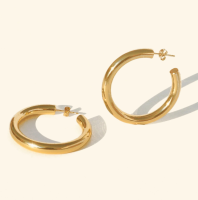 Shependence ต่างหูห่วงคลาสสิคหนา 40 มม (Gigi 40 Mm Hoop Earrings)