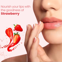 ลิปแคร์บำรุงริมฝีปาก ให้เปล่งประกายแดงระเรื่ออย่างเป็นธรรมชาติ Himalaya strawberry shine lip