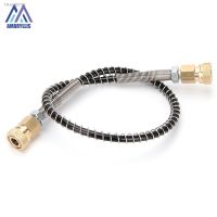 ✧▨► M10x1Thread with Quick Disconnect 40Mpa 400Bar 6000psi Pneumatics Air Pump 50cm Long Air Refilling High Pressure Nylon Hose