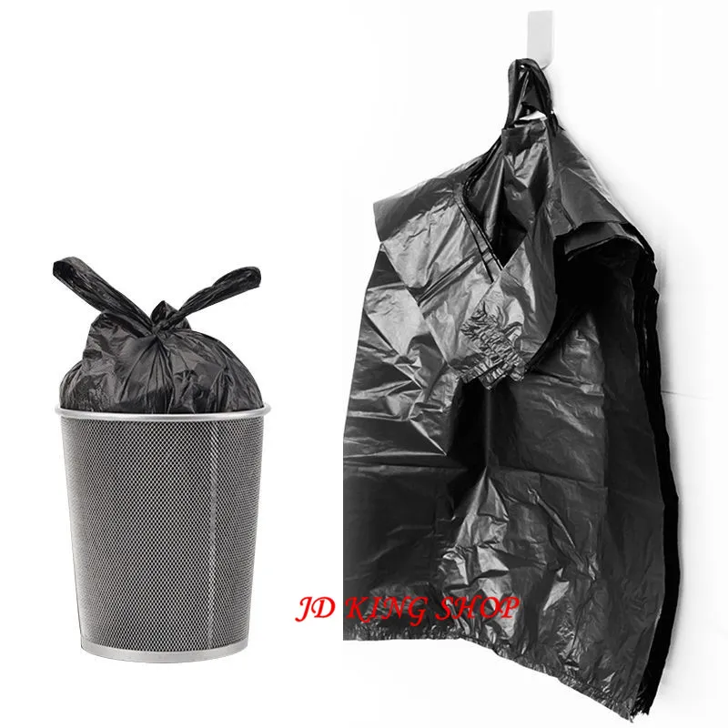 50pcs/set Portable Black Garbage Bags, Disposable Bags For Kitchen And  Living Room