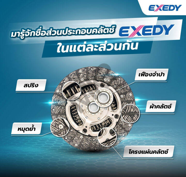 จานคลัทช์-หวีคลัทช์-ลูกปืนคลัทช์-suzuki-swift-ciaz-k12-ขนาด-7-5-นิ้ว-ยี่ห้อ-exedy