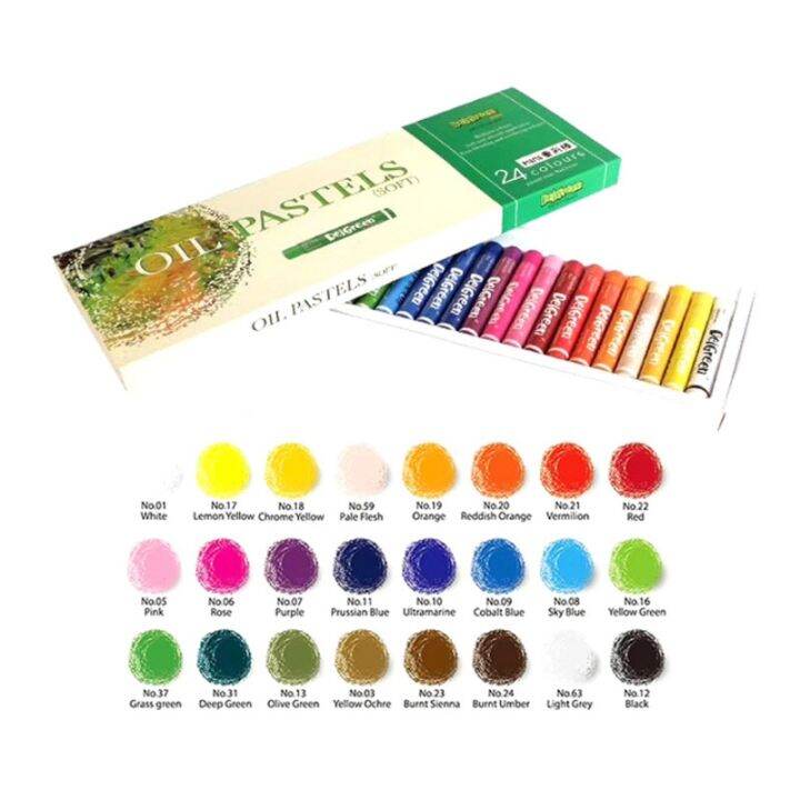 delgreen-24-colors-heavy-color-oil-pastels-mini-set-children-oil-painting-stick-colorful-bright-soft-crayon-school-art-supplies