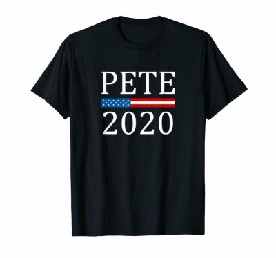 e Buttigieg Us 2020การเลือกตั้งประธานาธิบดีประชาธิปไตยเสื้อยืดสีดำ S-3Xl 2019แฟชั่นผ้าฝ้าย Slim Fit Top สีทึบ T เสื้อ