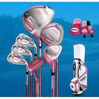 ชุดไม้กอล์ฟ PGM SEED BOY/GIRL GOLF with Bag Set 7pcs สีชมพู (ส่วนสูง 135-150 cm.) JRTG005