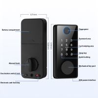 TUYA APP Multiple Unlocking Smart Door Locks With Fingerprint Magnetic Card Password Mechanical Key