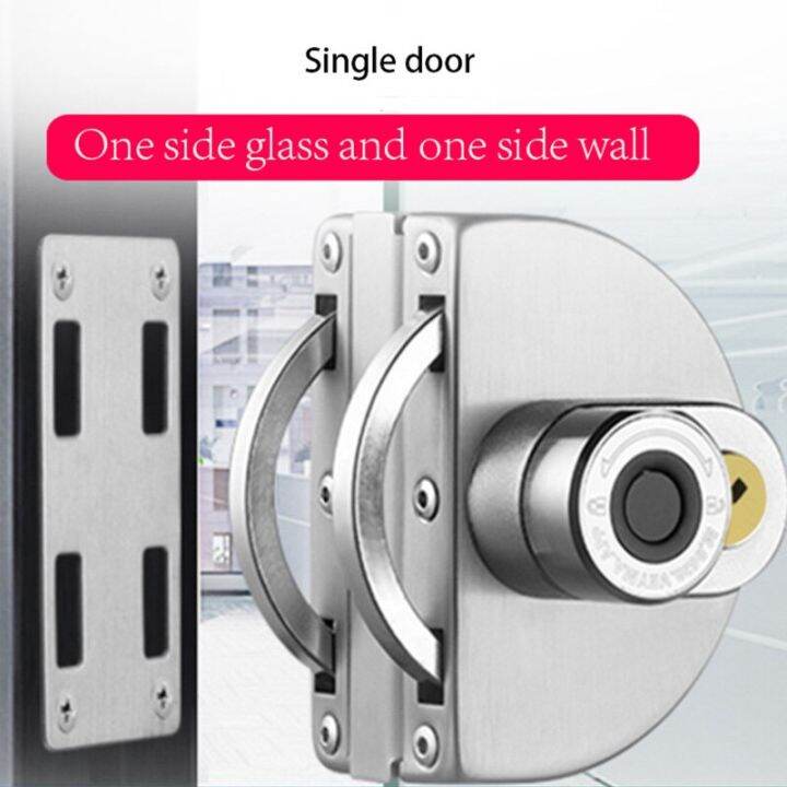 Fingerprint Glass Door Lock Intelligent Electronic Lock Single And ...