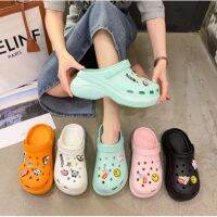 Womens EVA Platform Sandals Size 33-40 Cartoon Cute Crocs Clogs  Breathable Students Holes Sandals