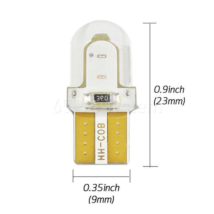 65infinite-แพ๊คคู่-cob-led-t10-w5w-สีขาว-2x-cob-led-silicone-t10-w5w-ไฟหรี่-ไฟโดม-ไฟอ่านหนังสือ-ไฟห้องโดยสาร-ไฟหัวเก๋ง-ไฟส่องป้ายทะเบียน-กระจายแสง-360องศา-canbus-สี-ขาว-white