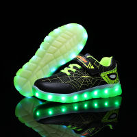 Kids led usb glowing light up tennis shoes for toddler baby boy girl children luminous sneakers kids boys girls sports shoes