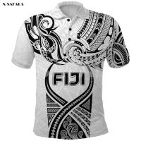 Kolisi Tonga Polynesian Samoa Island 3D Printed Polo Shirt Men Women Unisex Thin Collar 3 Short Sleeve Street Wear Casual Tee