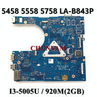 LA-B843P I3-5005U 920เมตร2กิกะไบต์สำหรับ INSPIRON 5458 5558 5758แล็ปท็อปเมนบอร์ด CN-0HV659 HV659เมนบอร์ด