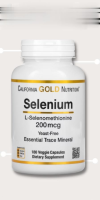 California Gold Nutrition, Selenium, yeast-free, 200 mcg, contains 180 vegetable capsules