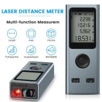 ZZOOI Laser Range finder Portable Mini Laser Distance Meter Rechargeable Rangefinder 25M Electronic Roulette Trena Tape Measure Tester