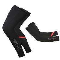 2022 Gradient Color Team Raudax Leg Warmers UV Tection Cycling Arm Warmer Breathable Bicycle Running MTB Bike Leg Sleeve Sleeves