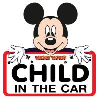 สติ๊กเกอร์ Child in car Mickey