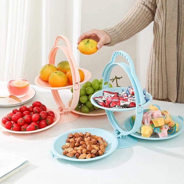 Plate Serving Trays for Parties, Folding Plastic Tray Multi-use Mirror ...