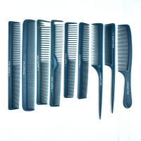 9 PcsLot Blue Hair Cutting Comb Set In Durable Hairdressing Comb For Hairstyling Hair Styling Carbon Comb V-91 Barber Hair Comb