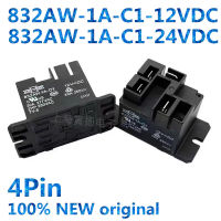 10ชิ้นรีเลย์ไฟฟ้า12VDC 24VDC 30A 4Pin 100 ใหม่ Original