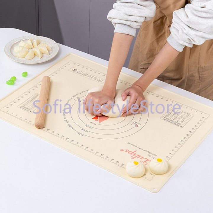 New Silicone Pad Baking Mat Sheet Extra Large Baking Mat for Rolling Dough  Pizza Dough Non-Stick Maker Holder Kitchen Tools