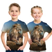 [Tsdopn34gpt]   Animal lion 3D 3D shirt shirt