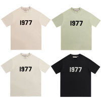 FOG FEAROFGOD เส้นคู่ ESSENTIALS 1977 แขนสั้นทรงสูงทรงหลวมสำหรับคู่รัก T ขายส่งเสื้อยืดแขนสั้น