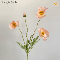 Longjia Tools ดอกไม้ปลอมทำจากผ้าไหมงาดำดอกไม้ปลอมสำหรับงานแต่งงานในบ้านร้านเสริมสวยงานปาร์ตี้ของตกแต่งหรูหรา