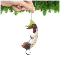 Funny Christmas Dog Hanging Tree Ornament Christmas Tree Pendants For Christmas Home Party Decoration 2024 Happy New Year Christmas Ornaments