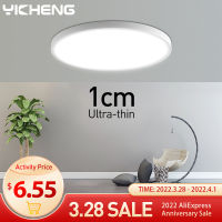 1cm Ultra-thin Led Ceiling Lamps Bedroom Ceiling Light Panel Light For Living Room Kitchen Cold Warm White W 85-265V