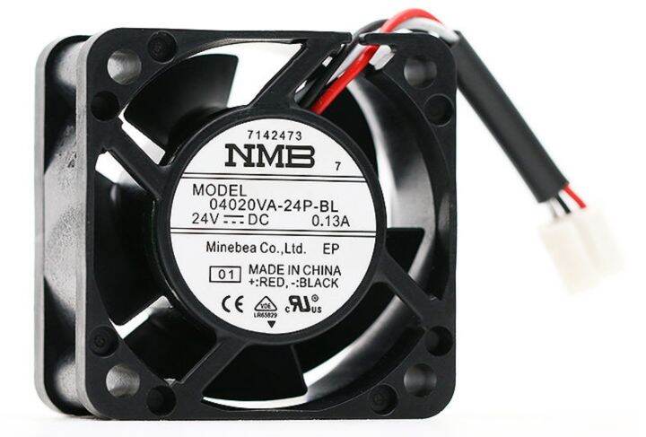 yaskawa-7-series-อินเวอร์เตอร์4ซม-พัดลมลูกปืนคู่ไดรฟ์-nmb-24v-4020ของแท้04020va-24p-bl