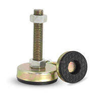 4PCSLOT Color-zinc plated Base Diameter 43MM*M8M10M12 Articulated Leveling Foot with Antislip Pad Fixed Foot Cups