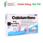 Calcium Nano bổ sung canxi, vitamin D3 tăng chiều cao - 30 viên Calcium