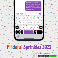 Prideful Sprinkles 2023 Keyboard Theme⎮(E-Voucher) for Pastel Keyboard App