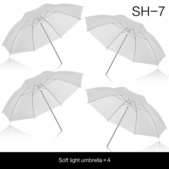 4 Pack 33"83cm Soft Umbrella White Translucent for Photo and Video Studio Shooting Photography Light Photo Studio Flash