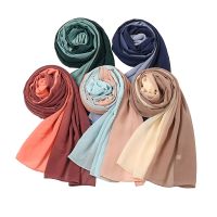 【CC】❦❏✔  New Fashion Ombre Scarf Hijab Luxury Headscarf Muslim Female Gradient Shawl