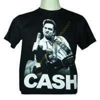 เสื้อวง JOHNNY CASH เสื้อวินเทจ ผ้าร้อยแท้ จอห์นนี แคช ไซส์ยุโรป PTD1114