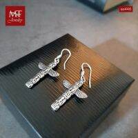 MT ต่างหูเงินแท้ เสาโทเท็ม แบบห้อย ตะขอเกี่ยว Solid 925 Sterling Silver Earrings (se446) MT Jewelry มณีธารา