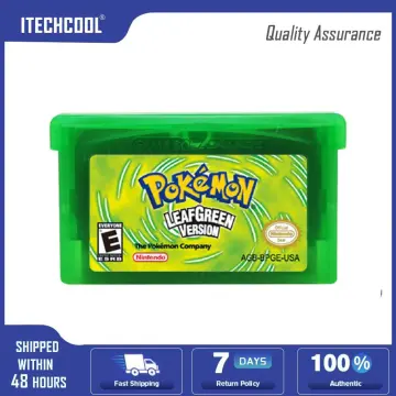 GBA-Pokemon Series 32-bit Video Game Cartucho, Inglês 5 Classic Emerald,  FireRed, LeafGreen, Rubi, Sapphire, Nintendo, Versão dos EUA