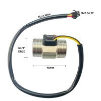 เซ็นเซอร์วัดการไหลของน้ำ Dc 5-24V G3 Bsp/4Quot; Uss-Hs43ti Inox เครื่องวัดการไหลของกังหัน2-45l/นาทีเซ็นเซอร์วัดการไหลของกังหัน