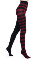 【cw】FCCEXIO Striped Yoga Legging Women Print Goth Style Long Tights Casual Punk Ladies Sport High Waist Workout Elastic Leggings