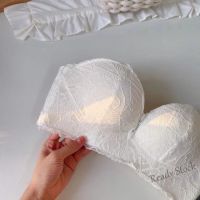 【Ready Stock】 ☌❃ C15 Ready stock High quality Strapless non-slip bra Women small chest gathered thick section beauty back bra tube top no steel ring invisible bra underwear