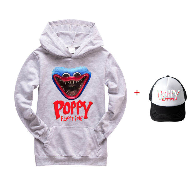 poppy-playtime-เสื้อฮู้ดผ้าฝ้าย-35-เส้นใยโพลีเอสเตอร์สำหรับเด็ก-เสื้อสเวตเตอร์มีฮู้ดแขนยาวฤดูใบไม้ผลิและฤดูใบไม้ร่วงสำหรับเด็กผู้หญิงเสื้อกันหนาวมีฮู้ดแฟชั่น65-มีกระเป๋าสำหรับเด็กเด็กผู้ชายเด็กผู้หญิง