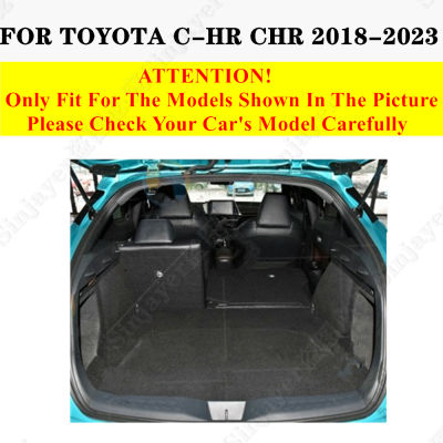 Sinjayer รถ AUTO Trunk Mat ALL Weather Tail Boot กระเป๋าเดินทาง Pad พรมแบนด้านข้าง Cargo Liner สำหรับ Toyota CHR C-HR 2018-2023