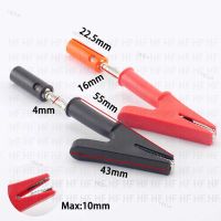 4mm Banana Plug Probe Test electric Black Red Color Cable Alligator Clip Alligator Socket Insulated Diy Clips YB1TH