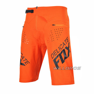 Motocross Racing Delicate Fox Orange Shorts Motor MTB ATV Dirt Bike Cycling Summer Short Pants Mens Woman Unisex